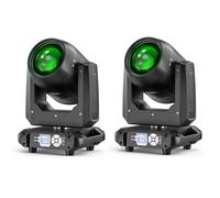 Moving Head Beam Stage Light 200W, RGBW LED Party Light with Electronic Focus 14 Patterns 10 Colors DMX512 Professional Lighting Effects 18 Prisms for Party Stages Disco Halloween 2PCS