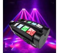 Moving Head Disco Lights,8x3W RGBW LED Stage DJ Light,Support Sound Activated & DMX512,for Stage Performances,KTV, Weddings&Events