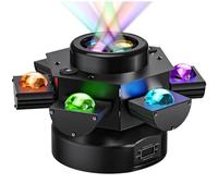 Moving Head DJ Light - 150W RGBW 4-in-1 Stage Light with Remote, DMX512 & Sound Activation for Party, Club, KTV, Wedding, Strobe Effects
