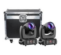 Moving Head DJ Light - 18-Facet Prism Beam with 8 Gobos & 8 Colours, DMX & Sound Activated Spotlight, LED Stage Light for Parties, Concerts, Weddings, Bar 100W 1PCS