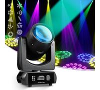 Moving Head DJ Lights, 200W LED Stage Light, RGBW Sound Activated, Beam Spot for Weddings, Live Shows, Events, and Parties