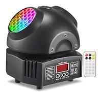 Moving Head Light RGBW LED DJ Stage Lights with 11ch DMX Control and Sound Activation for Party Home KTV Bar