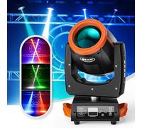 Moving Head Stage Light, 230W Beam Sharpy DJ Light with 14 Gobos, 13 Colors, DMX512 Sound Activated Control, Ideal for Parties, Discos, and Weddings