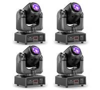 Moving Head Stage Light LED RGB Disco Light dmx512 Party Lights Wash Spot Beam Manual Focus for Party Bar DJ Club Christmas Halloween Wedding Birthday - 4PCS