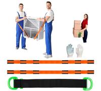 Moving Lifting Straps, 2-Person Lifting Strap, Furniture Carrying and Moving System with 1 Person Adjustable Lifting Handle Straps for Moving Furniture, Appliances, Mattresses