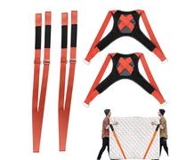 Moving & Lifting Straps - 2 Reusable Adjustable Sofa Moving Aids - Fridge Lift Harness Set for 2 People - for Furniture, Mattress, Fridge, Washer, Dryer