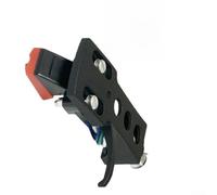 Moving Magnet MM Phono Cartridge and Stylus Holder Set for LP Record Player with Adjustable Tracking and Gold-Plated Terminals