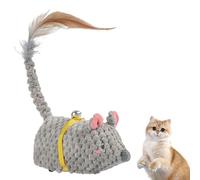 Moving Mice Cat Toy, Automatic Interactive Electric Animal Toys, Kitten Boredom Exerciser, Rechargeable Exercise Game, Motion Activated For All Kitten Breeds