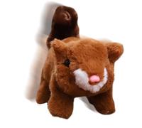 Moving Pet Toy Squirrel Simulated Electric Squeaky Interactive Plush Sound