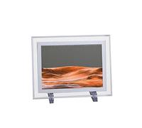 Moving Sand Art Picture Square Glass Quicksand Painting 3D Sea Sand Landscape Flowing Sand Painting Home Office Decoration Yellow