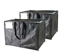 Moving & Storage Bags - HEAVY DUTY 100L - PREMIUM Grade, Reusable Zippered Tote for Moving House, Clothes Storage, Camping, Attic & More - Industrial Strength Laundry & Utility Bag (2 Bags)