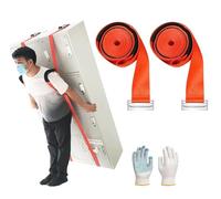 Moving Straps 1-Person Lifting and Moving System, Moving Shoulder Straps Lifting with Handle Lifting Straps Up to 600 Pounds for Harness Moving Furniture & Appliances Heavy Objects (Orange)