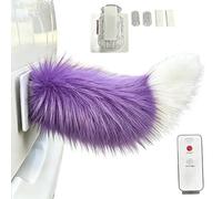 Moving Tail - 32cm Remote Control Wagging Electric Plush Car Tail Decoration, Self Adhesive Animal Tails With Dynamic Motion, Vehicle Rear Wagging Ornament For RV Travel Truck