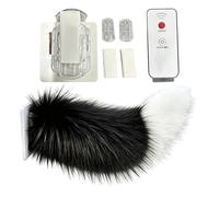 Moving Tail - Wagging Remote Control Realistic Cute Decor, Rechargeable Car Ornament | Dynamic Exterior Accessory, Designed For RV Travel, Truck Styling, Motorcycle Customization, Home Decoration