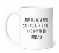 Moving to Hungary Mug - Central Europe Coffee Cup - Relocation Funny Gift from Family - Hungarian Culture Tea Mugs - Budapest Cups - 11Oz Ceramic Drinking Cups for New Residents, Birthday, Him, Her