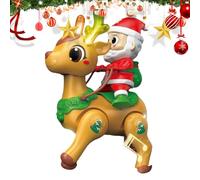 Moving Toys for Baby - Crawling Baby Toy with Music - Balance Training Soothing Santa Figure with Light for Early Learning Toddler Boys Girls Preschoolers