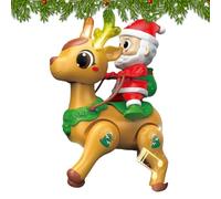 Moving Toys for Baby | Crawling Baby Toy with Music | Light-up Santa Figure Soothing Aid for Boys Girls Toddler Preschoolers Early Learning Balance Training