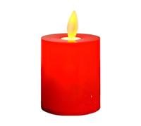 Moving Wick Candles - Moving Flame Pillar Candles | Flameless Candles Battery Operated | Moving Wick Electric Led Candle Lights | Red Moving Flame Battery Candles for Table Decoration, Home Decore