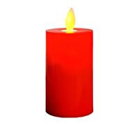 Moving Wick Candles - Moving Flame Pillar Candles | Flameless Candles Battery Operated | Moving Wick Electric Led Candle Lights | Red Moving Flame Battery Candles for Table Decoration, Home Decore