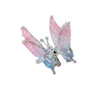 Moving Wing Butterfly Hair Clip For Kids Girls 3D Barrette Duckbill Clip With Glittering Rhinestones For Women Wear