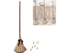 Moving Witch Broom, 43.5 Inch Dancing Broom Touch & Sound Activated, Spooky Animated Halloween Witches Brooms With Sound, Halloween Decorations