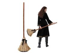 Moving Witch Broom - Animated Witch Broomstickk | Halloween Broom With Lights | Halloween Floating Broomstickk With Spooky Sounds | Animated Haunted Duster For Stage Festival Masquerade Outdoor