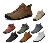 movingsteps Men's Salkin 2.0 Barefoot Boots Classic Men’s Outdoor High Boots - Breathable Non-Slip Barefoot Shoes for All-Terrain Walking, Hiking, and Driving - Casual Minimalist Chukka Boots