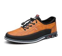 movingsteps Moving Steps Men's Gatsby Barefoot Shoes Stylish and Comfortable Men's Casual Leather Shoes for Everyday Wear Orange