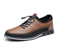 movingsteps Moving Steps Men's Gatsby Barefoot Shoes Stylish and Comfortable Men's Casual Leather Shoes for Everyday Wear Brown