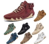 movingsteps Salkin Barefoot BootsClassic Men’s Outdoor High Boots - Breathable Non-Slip Barefoot Shoes for All-Terrain Walking, Hiking, and Driving - Casual Minimalist Chukka Boots