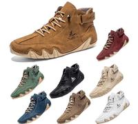 movingsteps Salkin Barefoot BootsClassic Men’s Outdoor High Boots - Breathable Non-Slip Barefoot Shoes for All-Terrain Walking, Hiking, and Driving - Casual Minimalist Chukka Boots