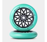 Movino Stunt Scooter Wheels Replacement Wheels Replacement Wheels Pack of 2 110 mm Aluminium Polyurethane Super High Rebound 100 kg Load Capacity Aluminium Core Spoked Mint