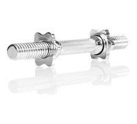 MOVIT 1x dumbbell bar, 35 x Ø 3 cm STANDARDNORM, weight approx. 2 kg, chrome-plated & twisted