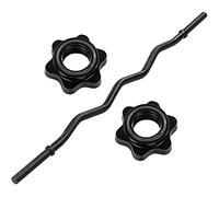 MOVIT® professional SZ curl bar, 30mm STANDARDNORM, choice: 120cm (7kg) or 130cm (8kg), chrome-plated or black, star lock or spring lock, dumbbell curl bar dumbbell bar