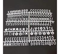 MOVKZACV 3/4 Inch Letters for Flet Letter Boards, includes Letter, Numbers, Characters, Alphabets and Emojis for letterboard, Word Board, Message Board, Letter Sign, Changeable