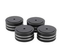 MOVKZACV 4pcs 40x20mm Aluminum Speaker Isolation Feet Pad for HiFi Solid Turntable Player Stand,Speaker Isolation Stand Turntable Feet Pad
