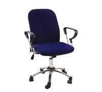 MOVKZACV Office Chair Cover Computer Chair Universal Rotating Chair Cover Modern Simplism Style Stretch Washable High Back Large Size (Chair not Included) (Navy Blue)
