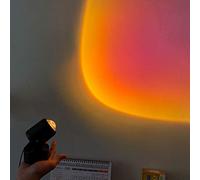 MOVKZACV Sunset Projection LED Lamp - 90 Degree Rotation, Aluminum Alloy Floor Light for Room Decor