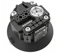 MOVMAX Multi-Functional Solar-Powered Electronic Suction Cup Mount 4.5", NATO and Cold Shoe Interface, Professional Camera Mount, Automatic Air Pressure Detection, USB-C Charging (Updated)