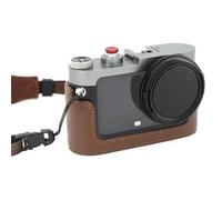 MOVMAX Vintage Camera Cage for DJI Osmo Action 6 with Carrying Strap, Aluminum Alloy Metal Case with Retro Soft Leather & Cold Shoe, Action 6 Accessories