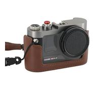 MOVMAX Vintage Camera Cage for Insta360 Ace Pro 2 with Carrying Strap, Aluminum Alloy Metal Cage with Retro Soft Leather, Cold Shoe, Insta 360 Ace Pro 2 Accessories