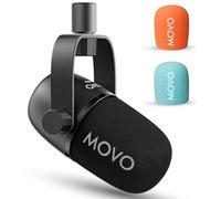 Movo CastMic Dynamic XLR Podcast Microphone for PC, Gaming, Streaming, YouTube, and Musicians - Cardioid Podcast Mic for Content Creators