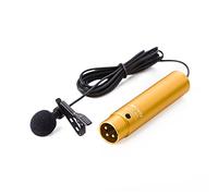 Movo LV-6 Pro Grade Omnidirectional XLR Lavalier Condenser Microphone, with 8.3mm Mic Capsule, Lapel Clip and Windscreen (48V Phantom Powered)