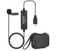 Movo LV1-UC Digital Lavalier Omnidirectional Clip-on Microphone with USB Type-C Connector Compatible with iPad Pro, Samsung Galaxy, LG, HTC Google Pixel, Google Nexus, Other USB-C Type Smartphones