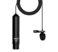 Movo LV8-C Broadcast-Quality XLR Lavalier Cardioid Condenser Microphone with 12mm Mic Capsule, Lapel Clip, Case and Windscreen