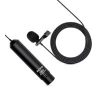 Movo LV8-D Broadcast-Quality XLR Lavalier Omni-Directional Microphone with 12mm Mic Capsule, Lapel Clip, Case and Windscreen