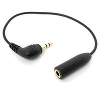Movo MC4 TRRS to TRS Adapter - 3.5mm (Female) TRRS Microphone Adapter Cable to 3.5mm TRS (Male) for Cameras and Recorders