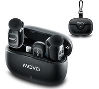 Movo NanoMic Dual Lightning Wireless Microphone for iPhone 14 and Down - Lavalier Mic for iPhone, Great for Vlogging & TikTok