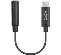 Movo UCMA-1 Female 3.5mm TRS Microphone Adapter Cable to USB Type-C Connector Dongle - Compatible with Samsung Galaxy, Pixel, Moto, HTC, iPad Pro Smartphones and Tablets - USB C to 3.5mm Audio Adapter