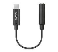 Movo UCMA-2 3.5mm to USB-C Audio Jack Adapter - 3.5mm TRRS to Type-C USB Connector for Android, GoPro Mic, iPad Pro Adapter - USB to Aux Adapter for Headphone Jack or USB Lapel Microphone Splitter